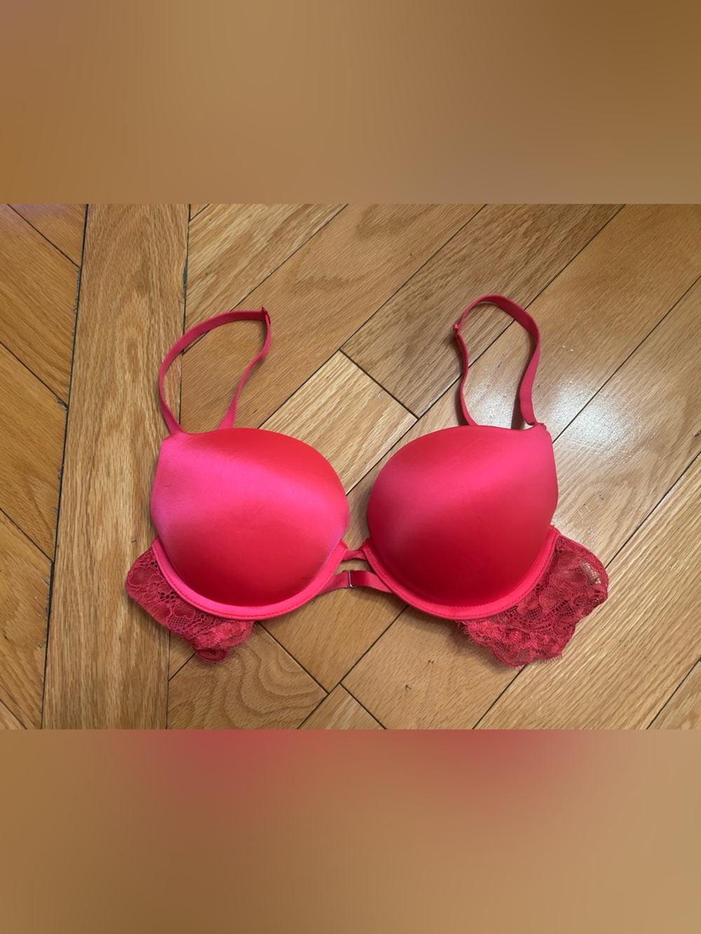 🌹5 for $50🌹Hot Pink Lace Trim Push-Up Bra
